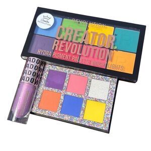 Revolution Makeup Hydra Bright Colors Eyeshadow Palettes + Liquid (C)